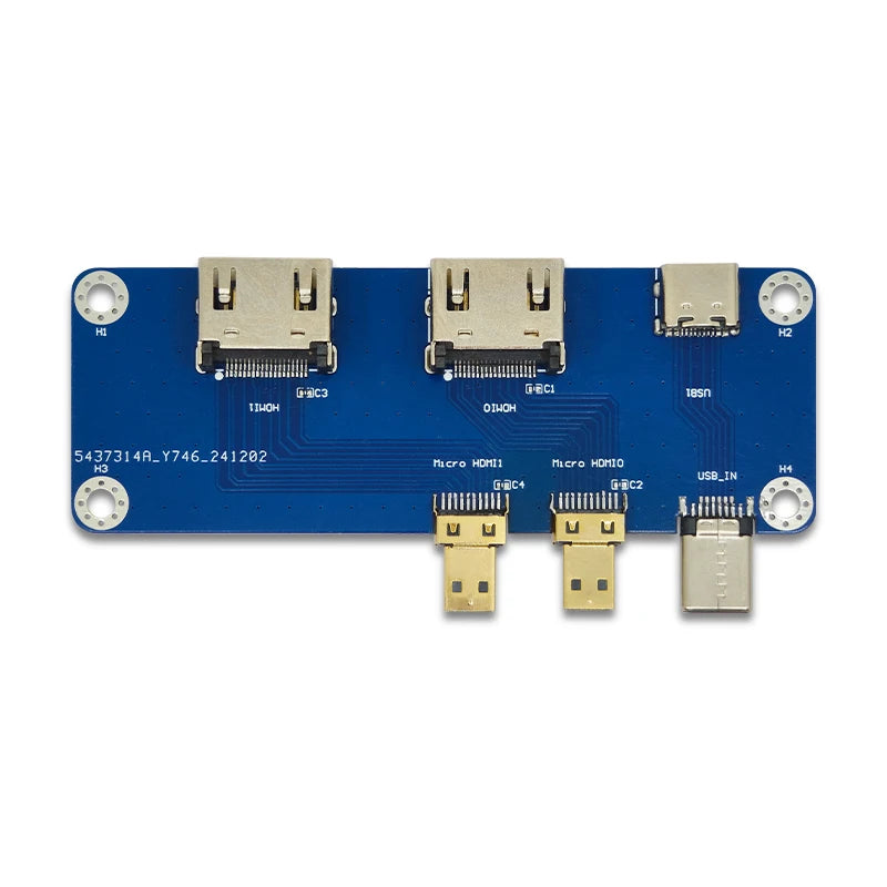 Raspberry Pi Micro HD to HD Module Raspberry Pi 5 Compatible with 4B Dual 4K Output