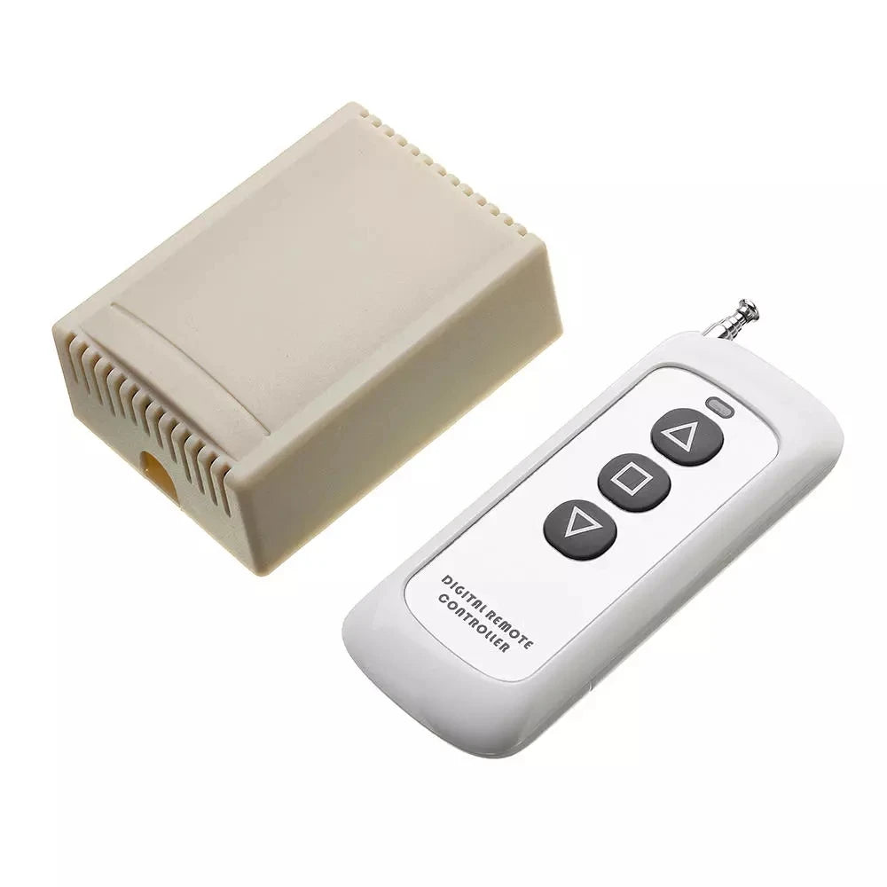 Custom 315MHz 12V Motor Forward Reverse Controller Wireless Remote Control Switch With 3 Button Transmitter Manufacturer