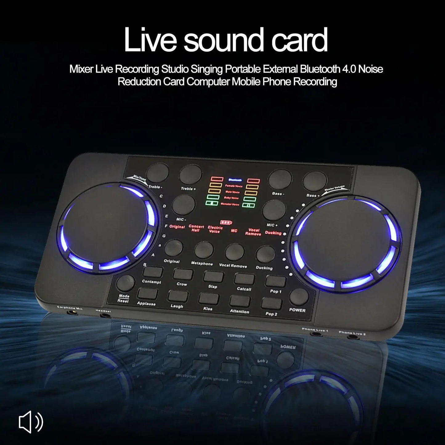 Custom LT V300 Pro Live Streaming Sound Card 10 Sound Effects 4.0 Audio Interface Mixer For DJ Music Studio Recording Karaoke Manufacturer
