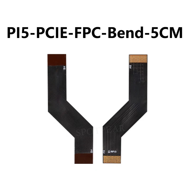 Custom Raspberry Pi 5 PCIE FPC Cable with 90R Differential Matching Higher Speed for M.2 NVMe SSD