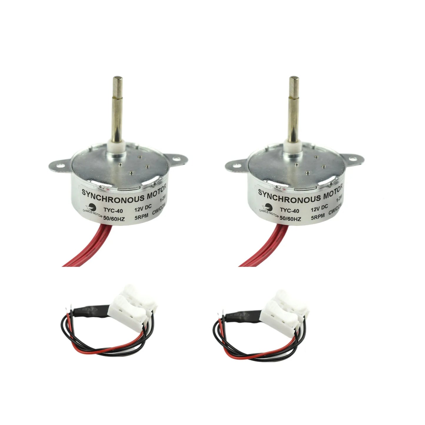 Custom Synchronous Motor TYC-40 DC 12V 5RPM CW/CCW Flat Shaft 35MM for Fiber Optic Light Christmas decorations 2PCS Manufacturer
