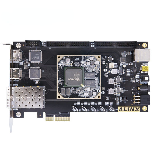 AXP100 :PANGOMICRO Logos2 PG2L100H FPGA PCIe SFP FPGA  Board Custom PCB pcba transmitter receiver 4channel