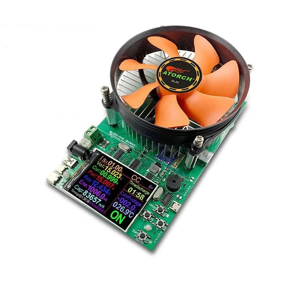 Custom 150W DL24 2.4 Inch LCD DC USB Tester Electronic Load Support APPs Battery Capacity Discharge Charge Power Meter Checker Power Manufacturer