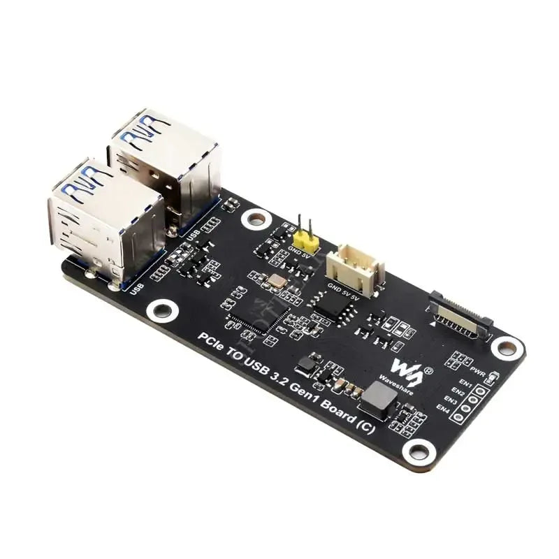 Custom Raspberry Pi 5 PCIe to USB3.2 Gen1 Extension Board Hub 5Gbps for Raspberry Pi OS Educational Use Drive Free