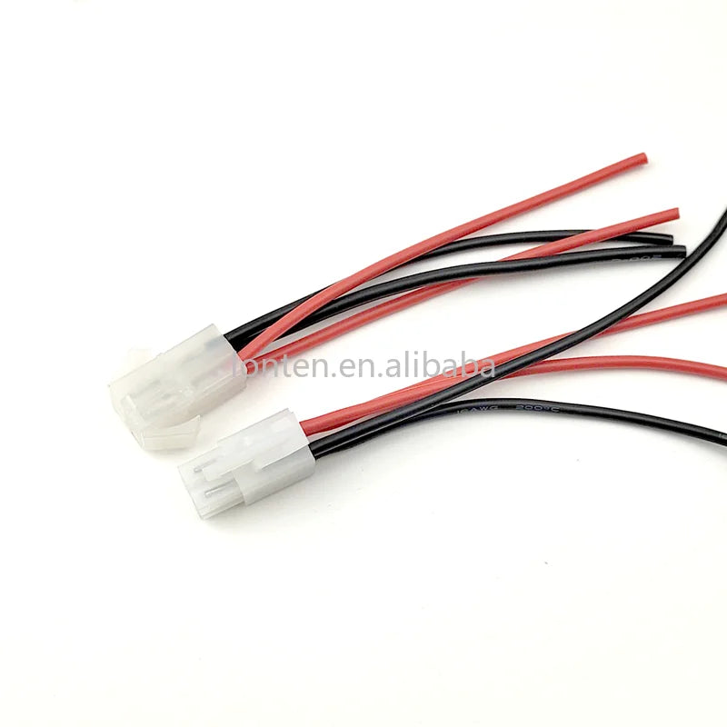 Custom 1 Pairs Tamiya Big Style 1P/2P/3P/4P Battery Connector Male & Female Plug with 16AWG Silicone Wire Adaptor Manufacturer