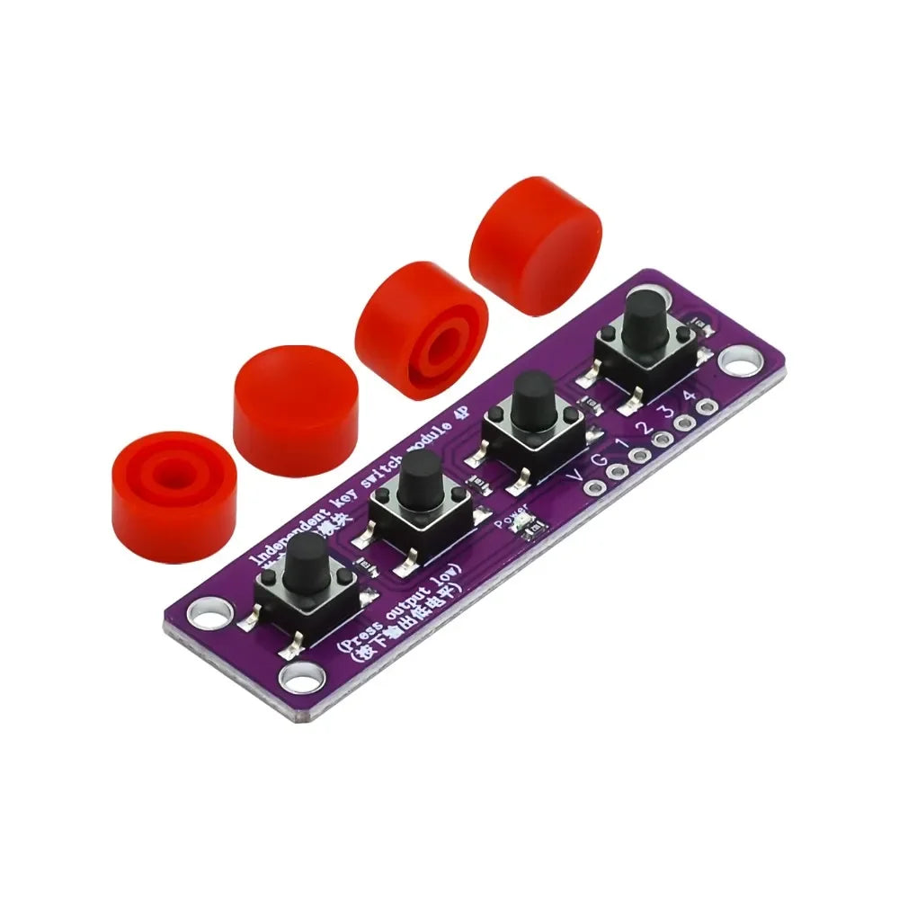 Touch four button switch module compatible with Arduino development board sensor Raspberry PI 51 MCU suite Customize