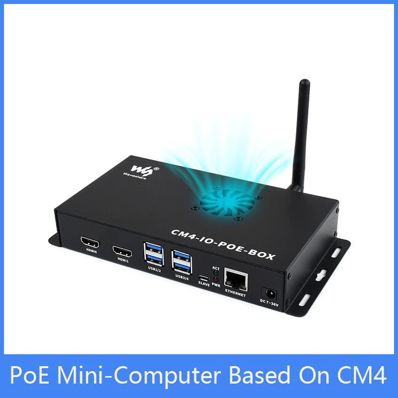 Custom PoE Mini-Computer Based On CM4,Integrated 802.3af PoE circuit, dedicated to Compute Module 4 core board Manufacturer