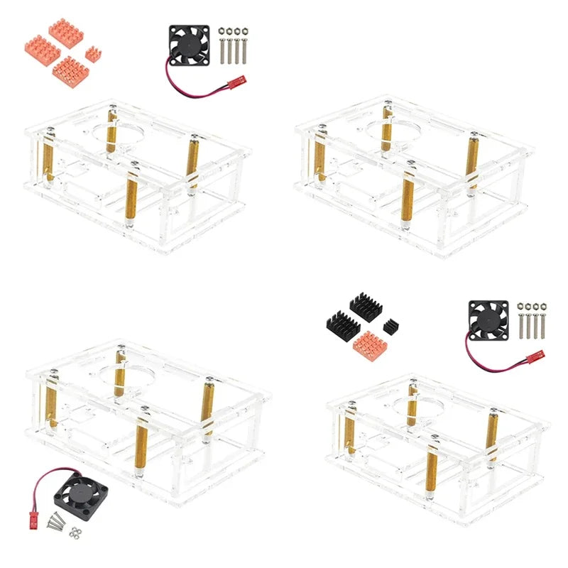 For Raspberry Pi 5 Acrylic Case Transparent Case For Pi 5 B