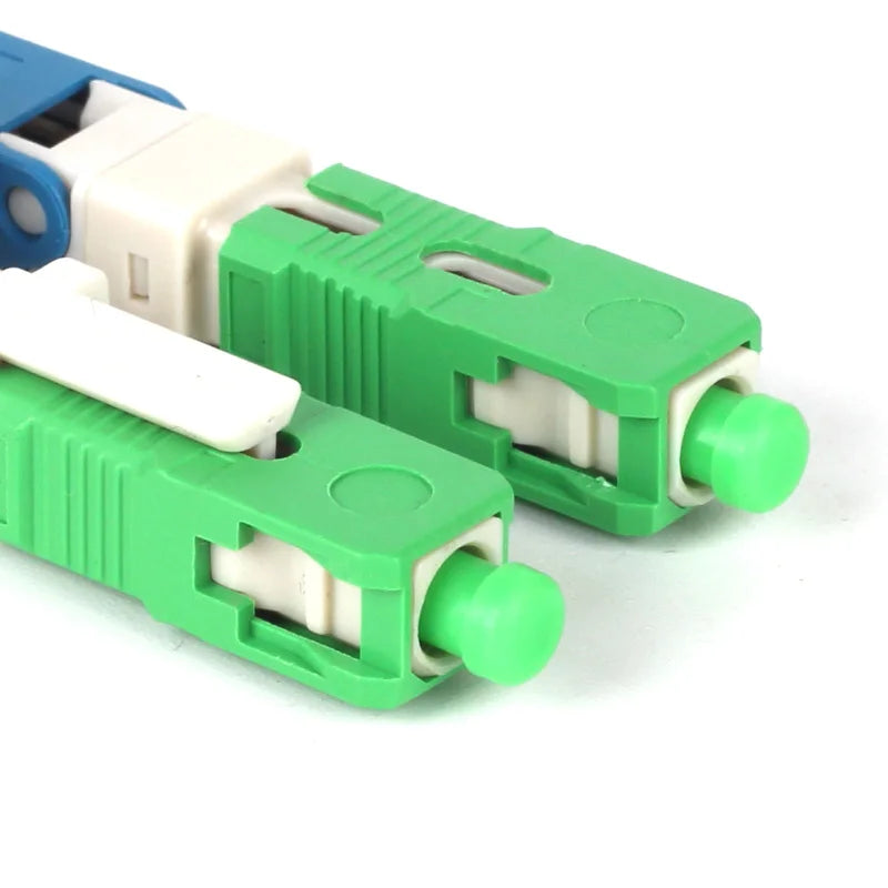 Custom 100PCS FTTH SC APC Optical fibe quick connector SC APC FTTH Fiber Optic Fast Connector SC Connector Manufacturer