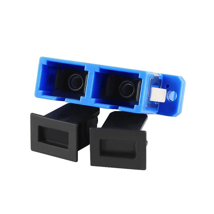 Custom 100PCS SC UPC Duplex single-mode Fiber optic Adapter SC Optical fiber coupler SC UPC Fiber flange SC connector Manufacturer