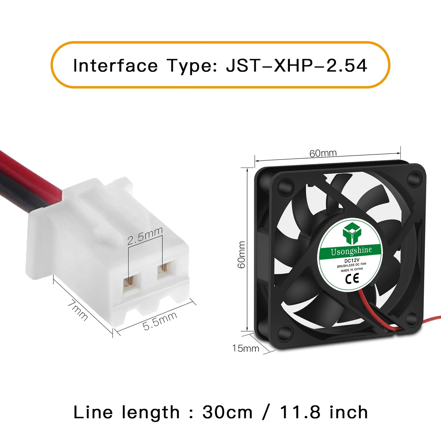 Custom 6015 Cooling Heatsink Fan 12V 24V Cooler Radiator Quiet Brushless Fan 60mm 60*60*15 mm 3D Printers Parts Manufacturer