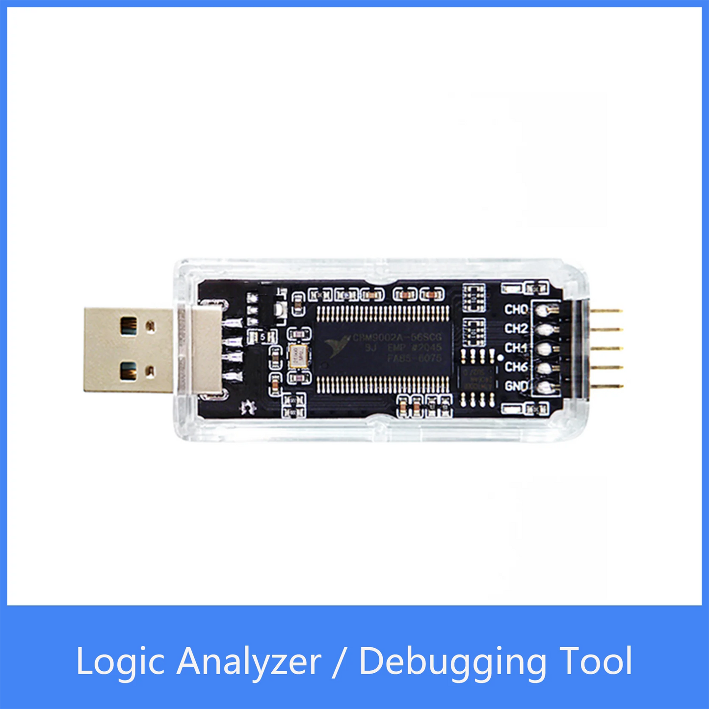 Custom nanoDLA Logic Analyzer ARM FPGA Debugging Tool Protocol Analysis 24MHz Sampling Rate 8 Channels Open Source Sigrok PulseView Manufacturer