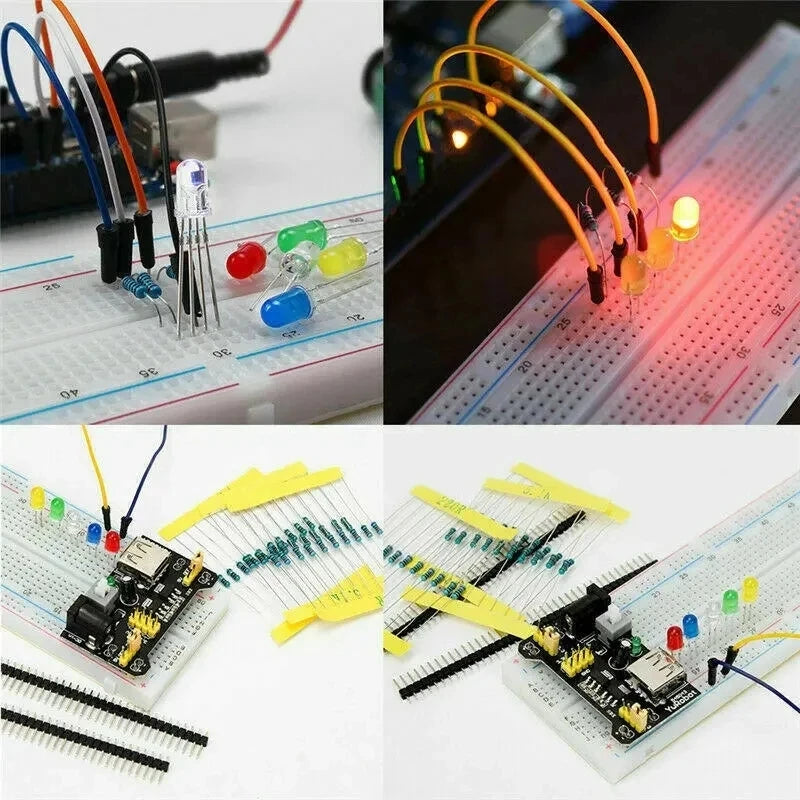 Custom 200pcs Electronics Component Basic Starter Kits Resistor Buzzer Capacitor LEDs with plastic storage box Geekcreit for Arduinos Manufacturer