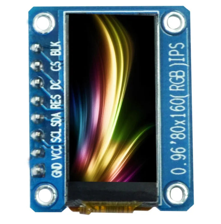 Custom IPS 0.96 inch 7P SPI HD 65K Full Color LCD Module ST7735 Drive IC 80*160 (Not OLED) Manufacturer