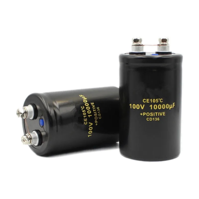 Custom 100V10000UF 50*80MM 10000UF 100V Aluminum Screw Audio Filtering Electrolytic Capacitor 105 CD136 Manufacturer