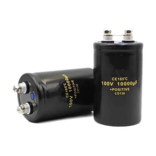 Custom 100V10000UF 50*80MM 10000UF 100V Aluminum Screw Audio Filtering Electrolytic Capacitor 105 CD136 Manufacturer