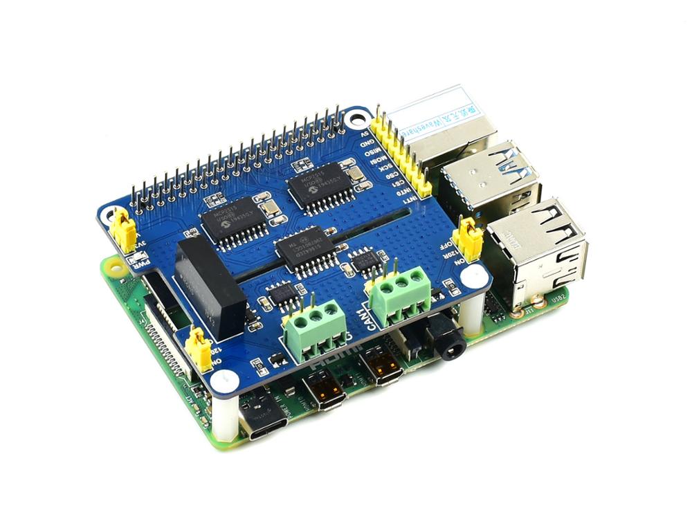 2-Channel Isolated CAN Expansion HAT for Raspberry Pi Dual Chips Solution Custom PCB motor driver pcba