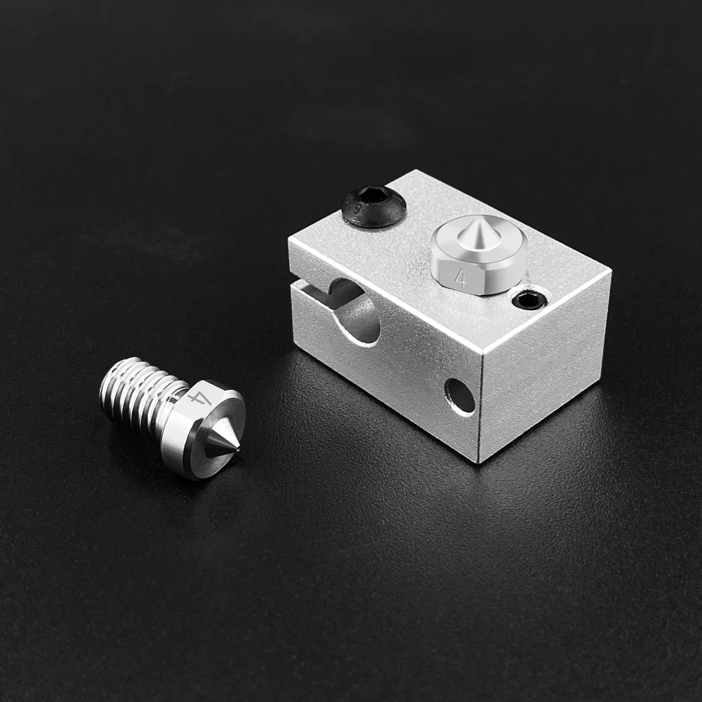 Custom 3D Printer Parts TC4 Titanium Alloy Nozzle E3D V5 V6 High Strength Nozzle M6 Thread  J-head Hotend Extruder 1.75MM Filament Manufacturer