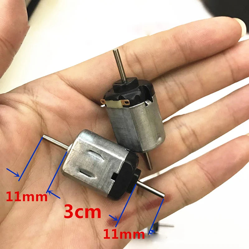 Custom 4pcs130 Electric Motor Dual Shaft DC 1.5V-3V 14000RPM DIY Hobby Toy Car Fan Boat Tank Train Model Manufacturer