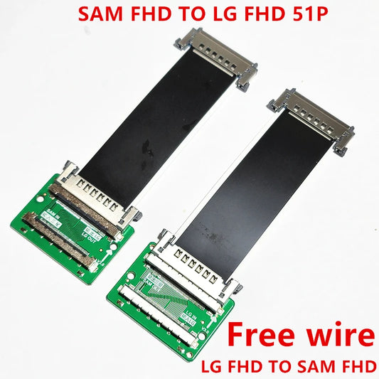 Custom SAM FHD TO LG FHD 51P 0.5MM  LG FHD TO SAM FHD 0.5MM  Complimentary connecting cable Manufacturer