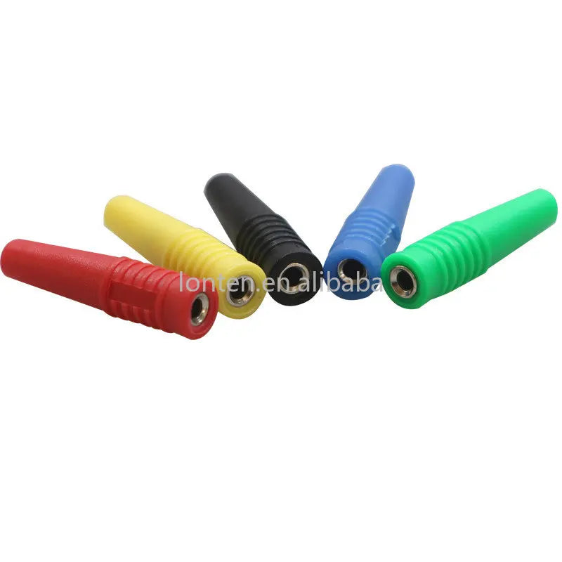 Custom Custom 5Pcs 2mm 4mm Banana Female Insulated Jack Plug Wire Solder Connector Brass Manufacturer