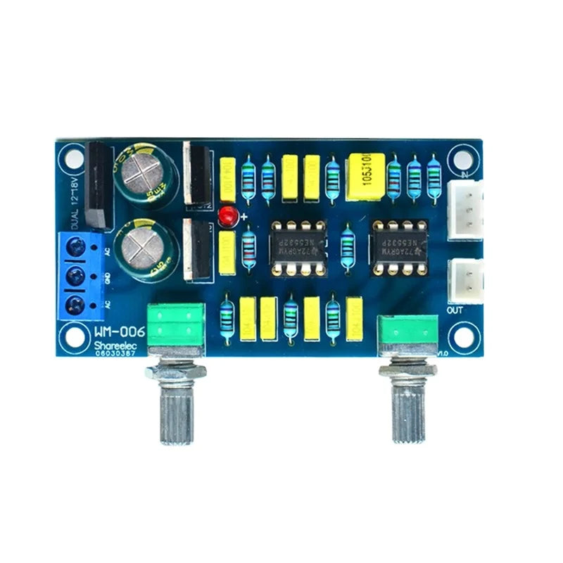 Custom Lonten NE5532*2 2CH Subwoofer Preamp Board DIY Kit Low Pass Filter Pre-AMP Amplifier Board Low Pass Filter Bass Preamplifier Manufacturer