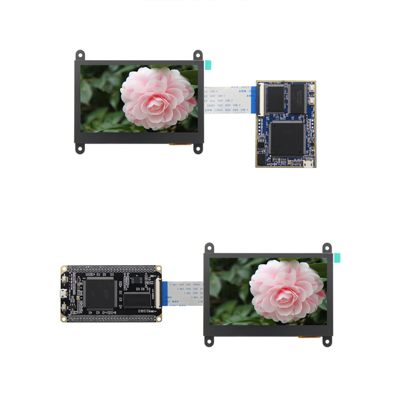 Custom 4.3 inch RGB capacitive touch LCD module compatible with atom / wildfire STM32 development board Manufacturer