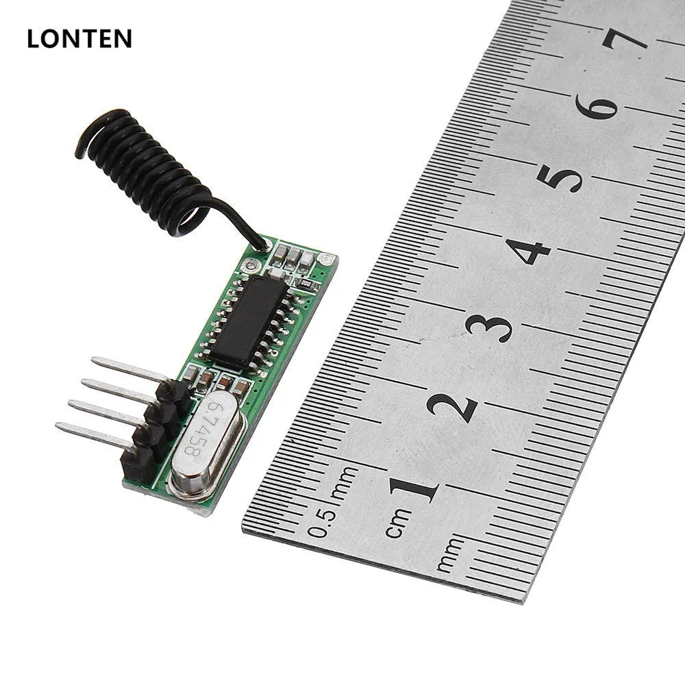 Custom Lonten 10pcs/lot DC3~5V AK-119 433.92MHZ 4 Pin Superheterodyne Receiver Board Without Decoding -105dBm Sensitivity Manufacturer