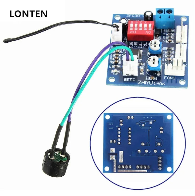 Custom Lonten DC 12V PWM PC CPU Fan Temperature Control Speed Controller CPU High-Temp Alarm Manufacturer