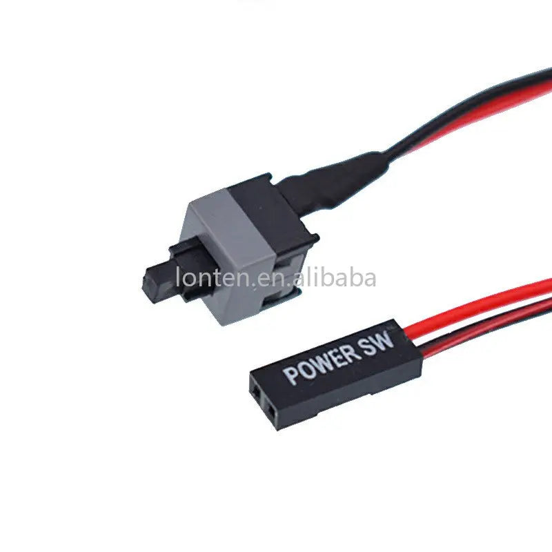 Custom Custom 50cm Long Power Button Switch Cable for PC Switches Reset Computer Power Momentary Automatically Reset Push Button SW Manufacturer