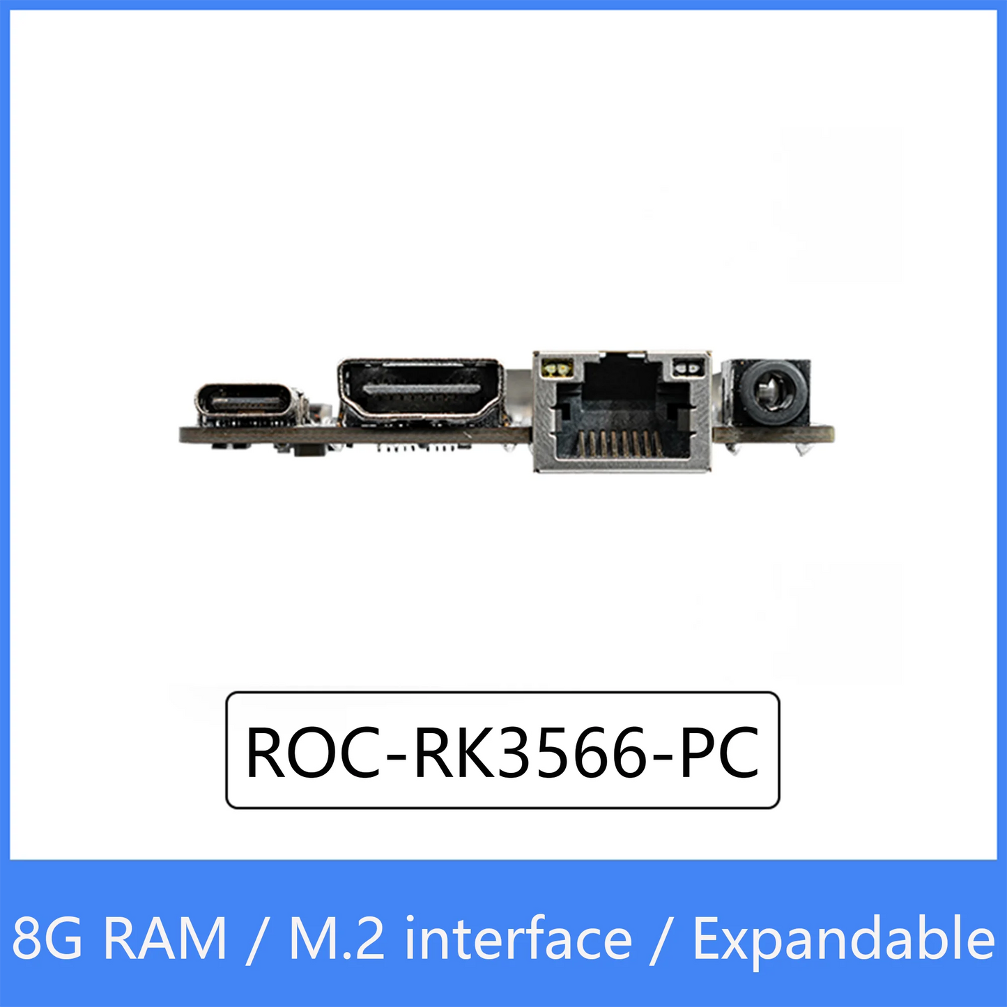 Custom Custom ROC-RK3566-PC Open Source Quad-Core 64-Bit Mini Computer Edge computing Cloud terminal,M.2 Interface,Expandable hard disk Manufacturer