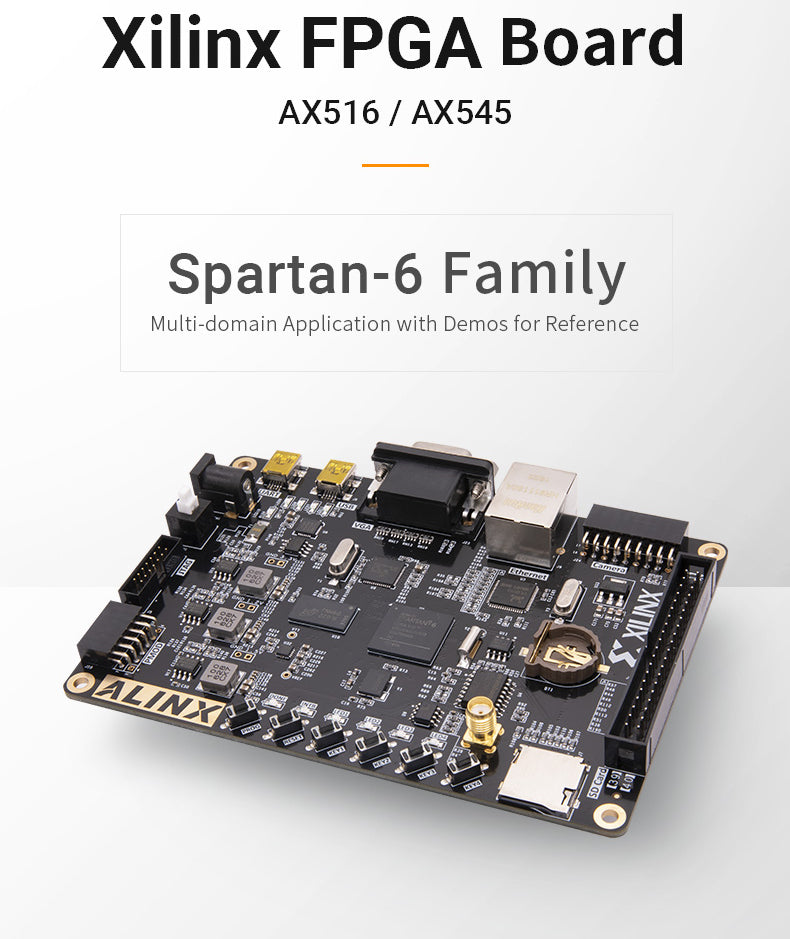 AX545: XILINX Spartan-6  XC6SLX45 FPGA Development Board LX45 DDR3 Gigabit Ethernet Custom PCB pcba usb charger cell fone