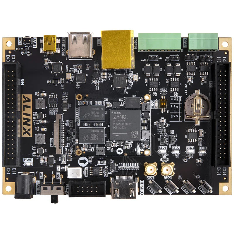 Custom Custom PCB Black and Golden FPGA Development Board Alinx Xinx Zynq 7000 7010 7020 Development Board Core Board Ax7z010 Ax7z020 Manufacturer