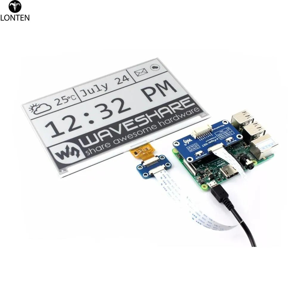 Custom Universal e-Paper Raw Panel Driver HAT Used to drive various SPI interface e-Paper from Manufacturer