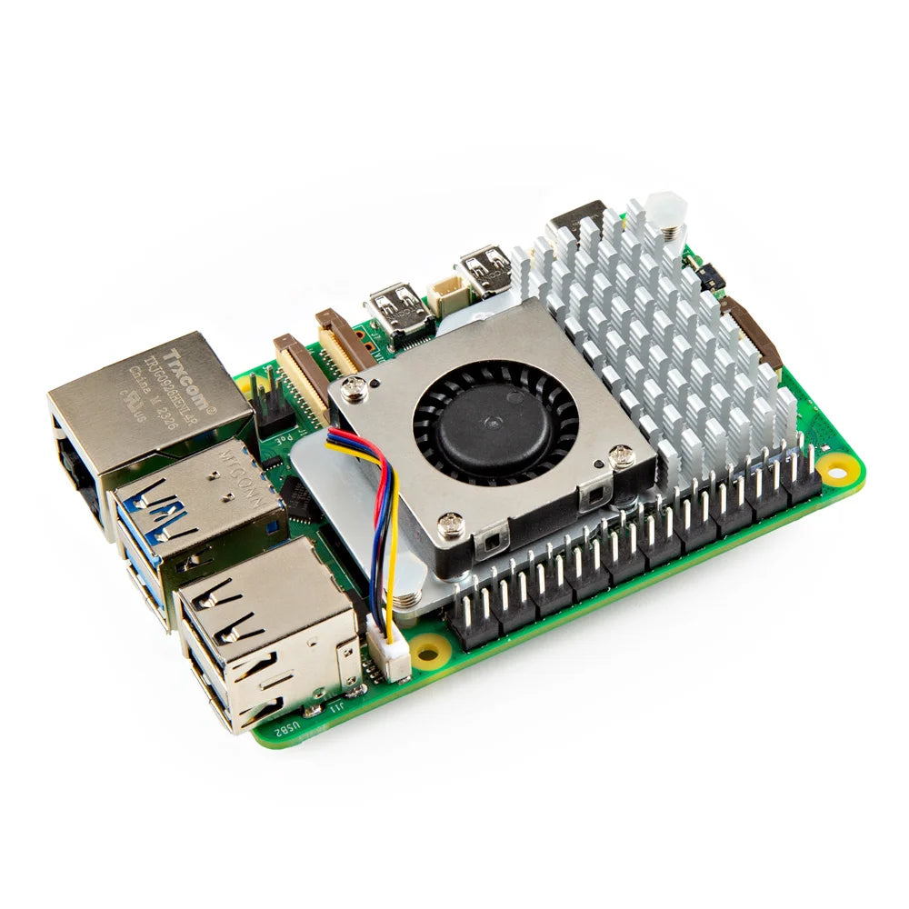 Custom Raspberry Pi Active Cooler with Adjustable Speed Cooling Fan Metal Heatsink Radiator for Raspberry Pi 5