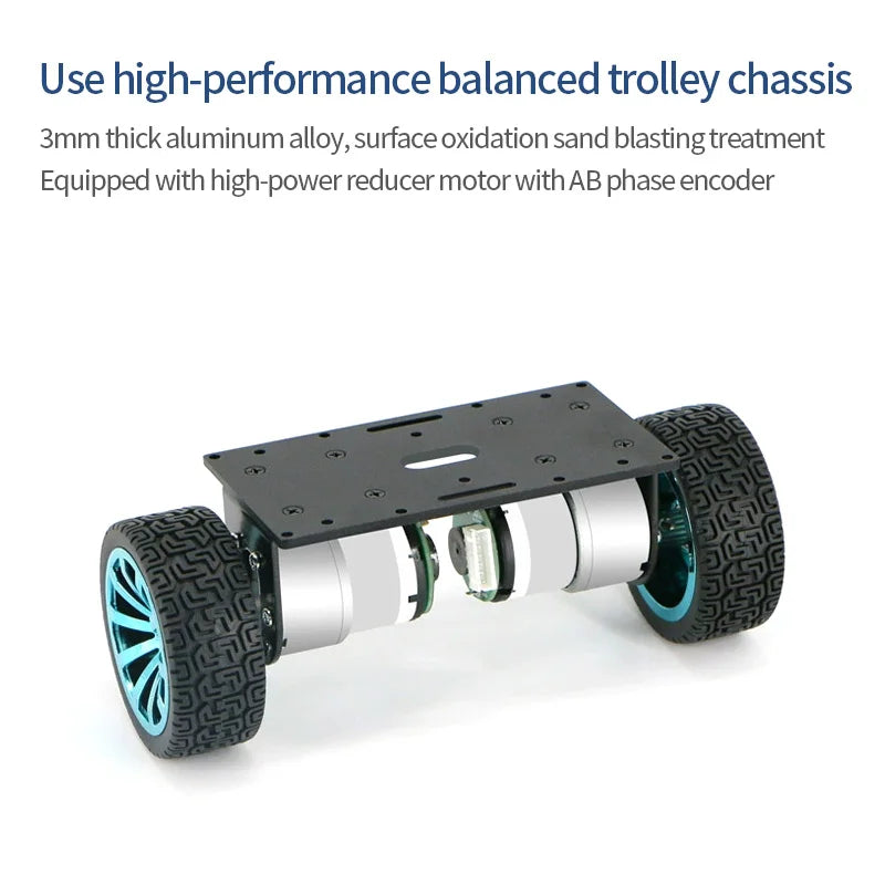 Custom STM32 Two Wheel Balancing Trolley B570 Two Wheel Self Balancing Robot Kit PID Parameter Adjustment LQR LONTEN Manufacturer