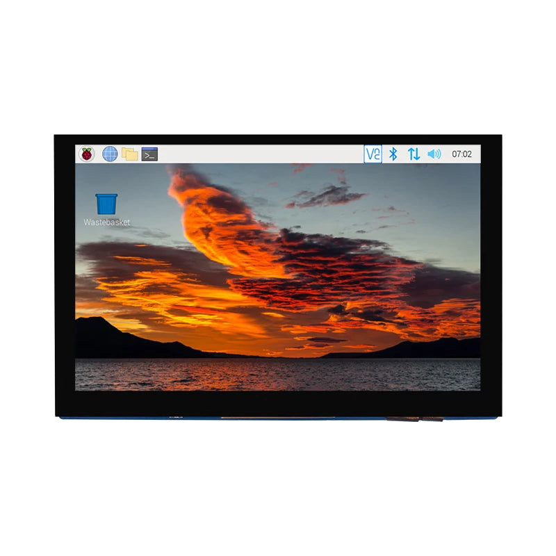 LONTEN Raspberry Pi 5 Inch DSI LCD Capacitive Touch Screen 800x480 for RPi 5/4B/3B+/3B Monitor Holder