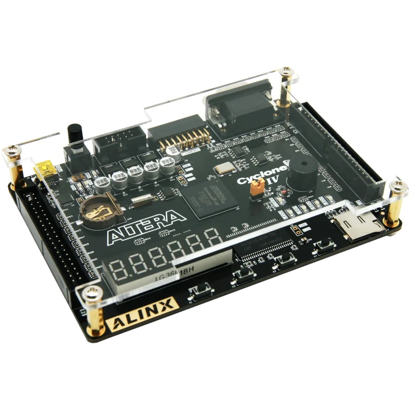 Custom Alinx ALTERA FPGA Black Gold Development Board CYCLONE IV EP4CE6 with video tutorial Custom PCB epon onu pcba board Manufacturer