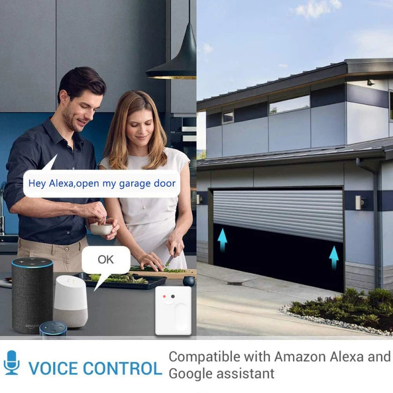 Custom New WiFi Switch Smart Garage Door Opener Switch Controller Work With Alexa Google Home Smartlife Smart Home EWeLink APP Control Manufacturer