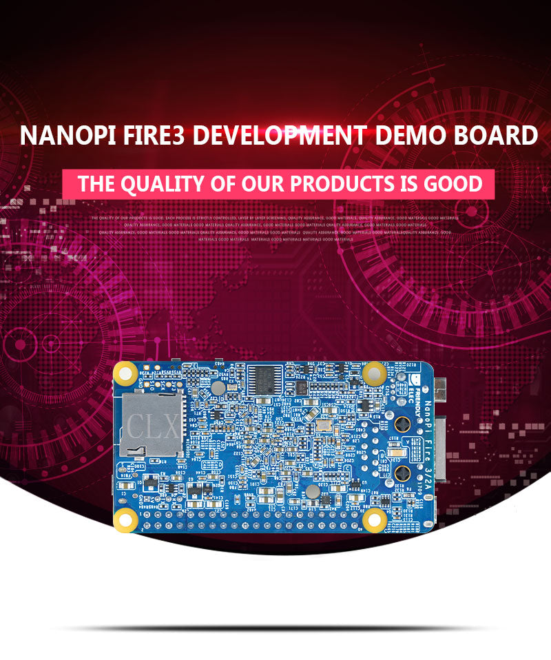 NanoPi Fire3 Development Demo Board S5P6818 1.4GHz CPU 1GB DDR3 GPIO Port support Android Debian FriendlyCore Custom PCB customize