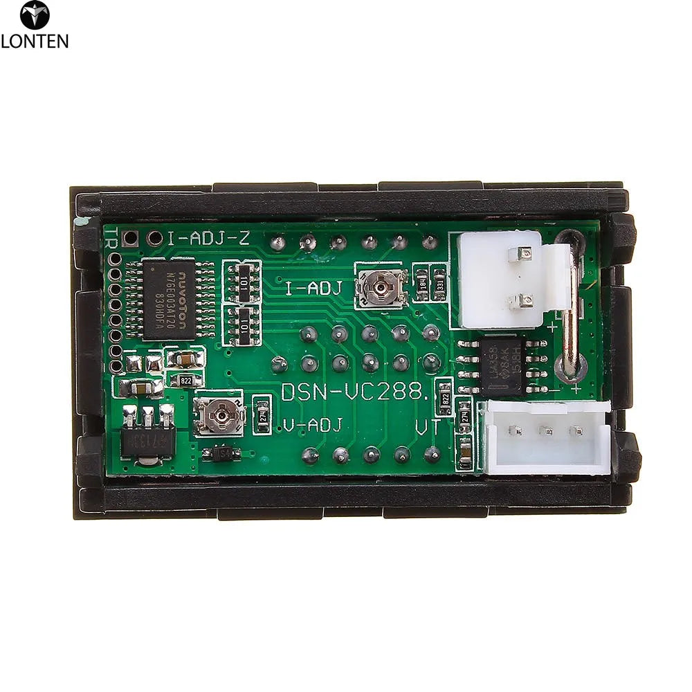 Custom Lonten 3pcs/lot Mini Digital Voltmeter Ammeter DC 100V 10A Panel Amp Volt Voltage Current Meter Tester 0.56" Red Red Dual LED Di Manufacturer