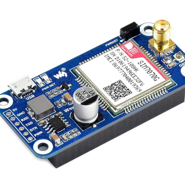 SIM7070G NB-IoT / Cat-M / GPRS / GNSS HAT for Raspberry Pi global band support Custom PCB customize