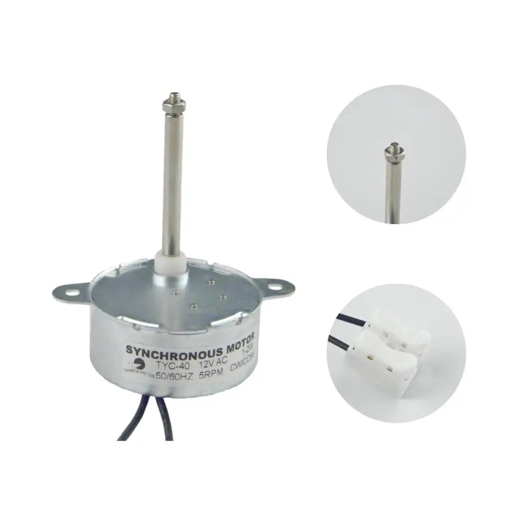 Custom  Synchronous Motor TYC-40 AC 12V 110V 5RPM DC Motor Micro Electric Motor for Halloween Christmas Decoration Manufacturer
