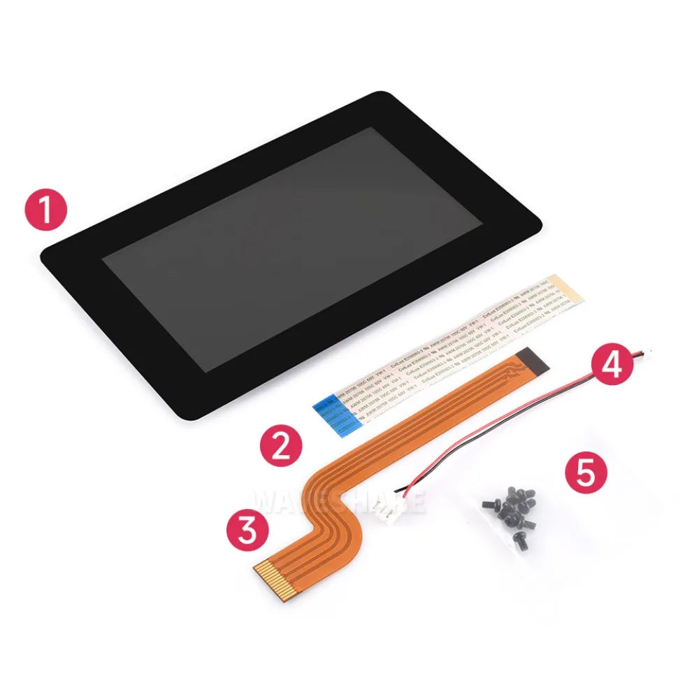 5inch Raspberry Pi Touch Display 2,Official Raspberry Pi 5inch Capacitive Touch Display 2, 720X1280,DSI Interface