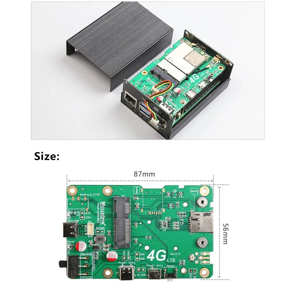 (Model :M4GUSB) Raspberry Pi 5_4G LTE module, driverless, RPi operating system