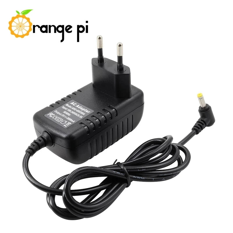 Custom Orange Pi 5V/3A Europe Power Adapter for AC power into DC for Orange Pi, Not Suitable With Zero/Zero plus 2/2G-IOT Manufacturer