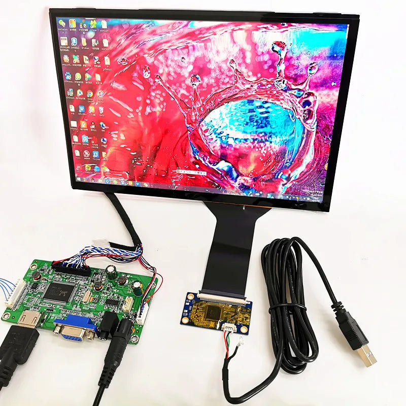 Custom 10.1 inch 2K display capacitive touch module kit IPS HD-compatible LCD Module Car Raspberry Pi 4 Game 10 point touch Monitor Manufacturer