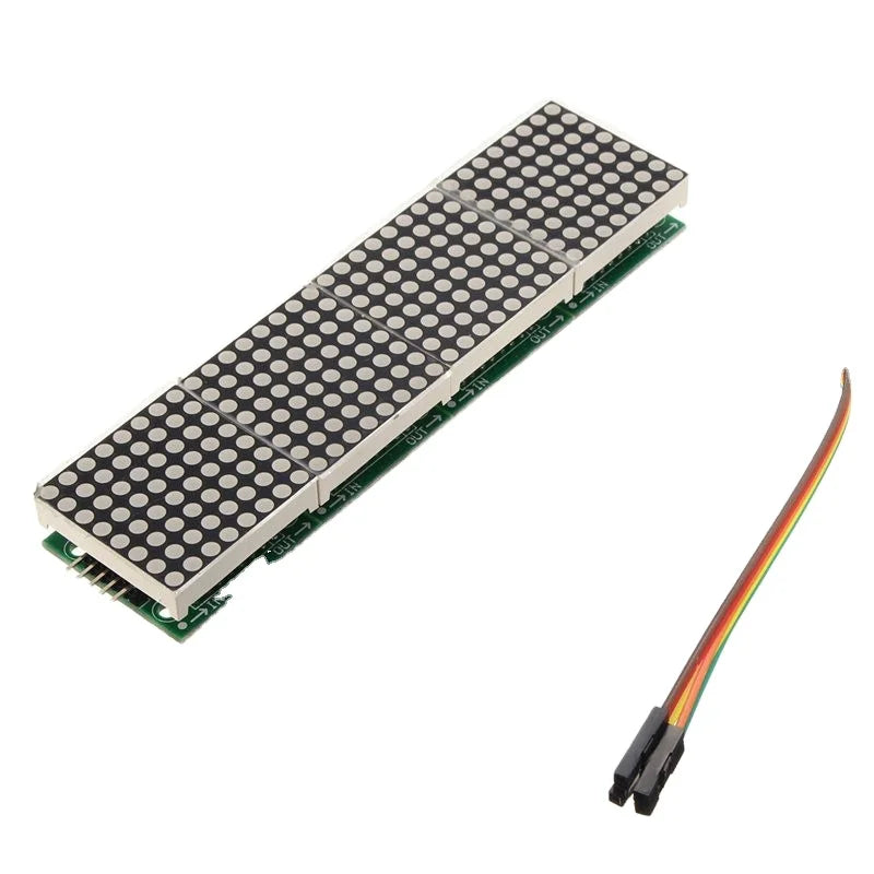 Custom MAX7219 Microcontroller 4In1 Display w/ 5P Line Dot Matrix Module for ard 12.8 cm X3.2 cm X1.3 cm display modules Manufacturer