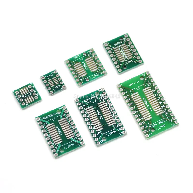 Custom PCB Board Kit SMD Turn To DIP SOP MSOP SSOP TSSOP SOT23 8 10 14 16 20 24 28 SMT To DIP Manufacturer