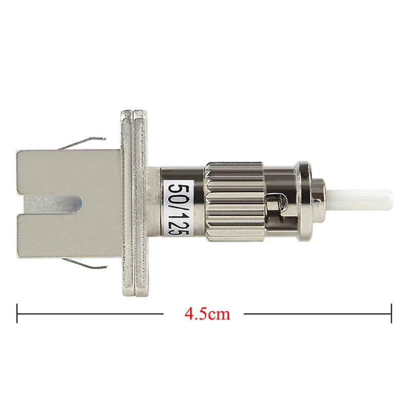 Custom 5PCS ST-SC multimode adapter Connecter ST to SC flange adapter ST-SC Square metal Fiber Optic Adapter Fiber Optic coupler Manufacturer